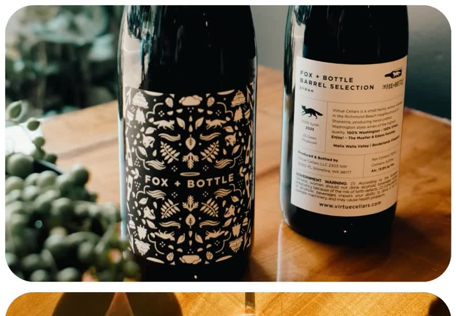 Fox + Bottle Barrel Selection bottles